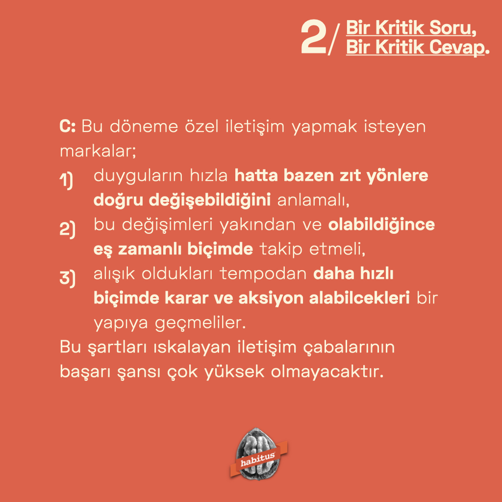 Pandemi gündeminde yapılan iletişimler hangi duyguyu hedef almalı? #birkritiksoru #birkrititikcevap