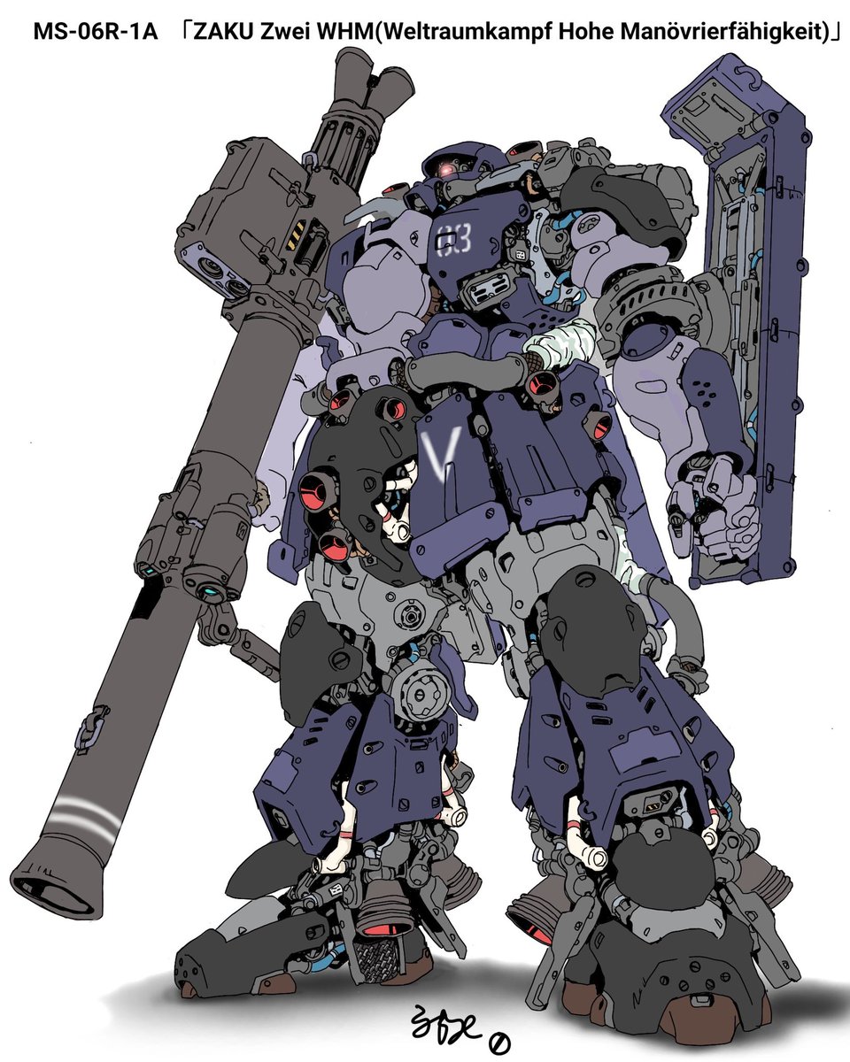 robot no humans mecha one-eyed weapon solo standing  illustration images
