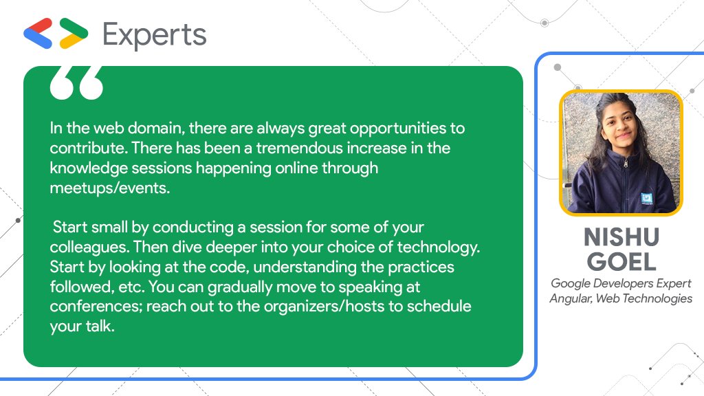 GoogleDevsIN's tweet photo. As we all stay indoors during the crisis, we can make the best use of this time.
This week in - GDEs’ Guide to Navigate COVID-19

Our @GoogleDevExpert @RisingSayak, @SOURADIPCHAKR18 &amp; @DcoustaWilson share their thoughts on:

Topic 4: Contributing to the Community during COVID-19 https://t.co/FBWMKmILVV