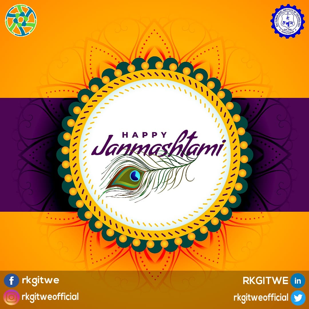 rkgitweofficial's tweet photo. On the auspicious day of Shri Krishna Janmashtami, we wish you and your family love, light, happiness, laughter, wealth and good health. Happy Janmashtami.
@rkgit_
@rkgitweofficial
#festival #Krishna #weclub #stayhome #StaySafe https://t.co/gDGtMcJCPS