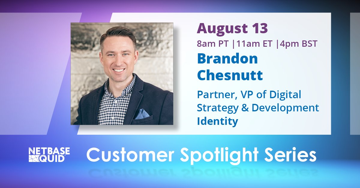 quid_official's tweet photo. Last Chance - Register for our next #CustomerSpotlight session on Aug 13th w/ @bchesnutt, Partner, VP of Digital Strategy &amp; Development at @identitypr.

Brandon will present on "How #SocialListening Adds Value to #EarnedMedia Efforts." Register at https://t.co/hd2TXFSn6A. https://t.co/SLoAbkAe7Y