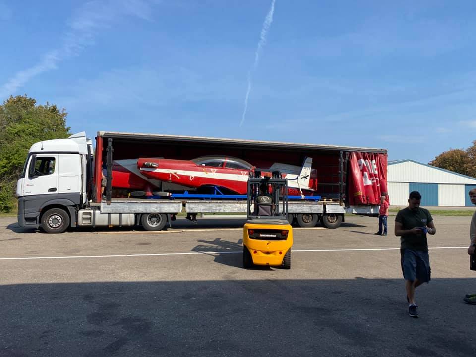 scramble_nl's tweet photo. Australian PC-9s arrive in Germany. Read more at https://t.co/0RzVocHVUd (photos Meier Motors)
#avgeek #militaryaviation #warbirds #RAAF #PilatusAircraft #PC9A #MeierMotors #Bremgarten https://t.co/Dezd9Cbvjw