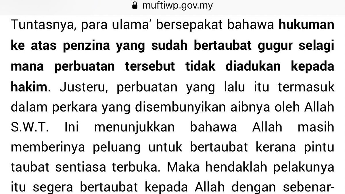 Kalau sudah bertaubat masih dikenakan hukuman ini ? Islam mana ada kejam, pintu taubat sentiasa terbuka.Cuma apabila mangsa telah mengadu hukuman perlu dijalankan.