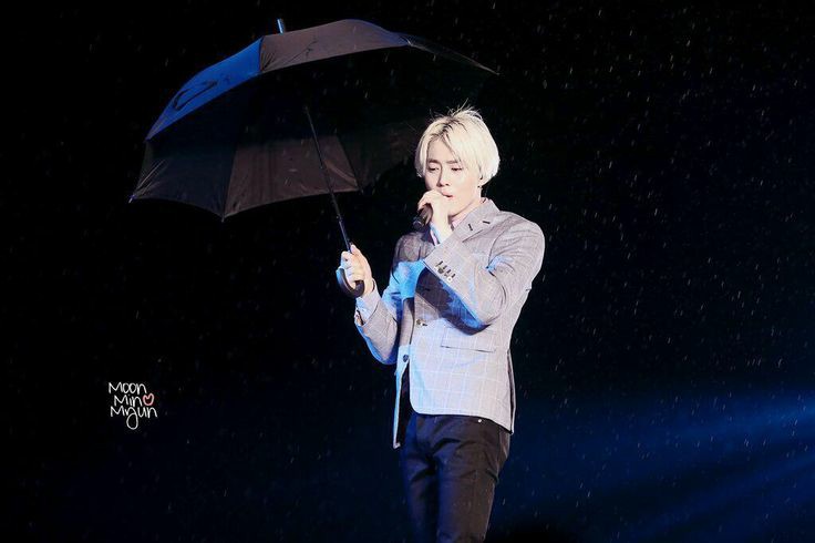 little junmyeon and my melody under the umbrella