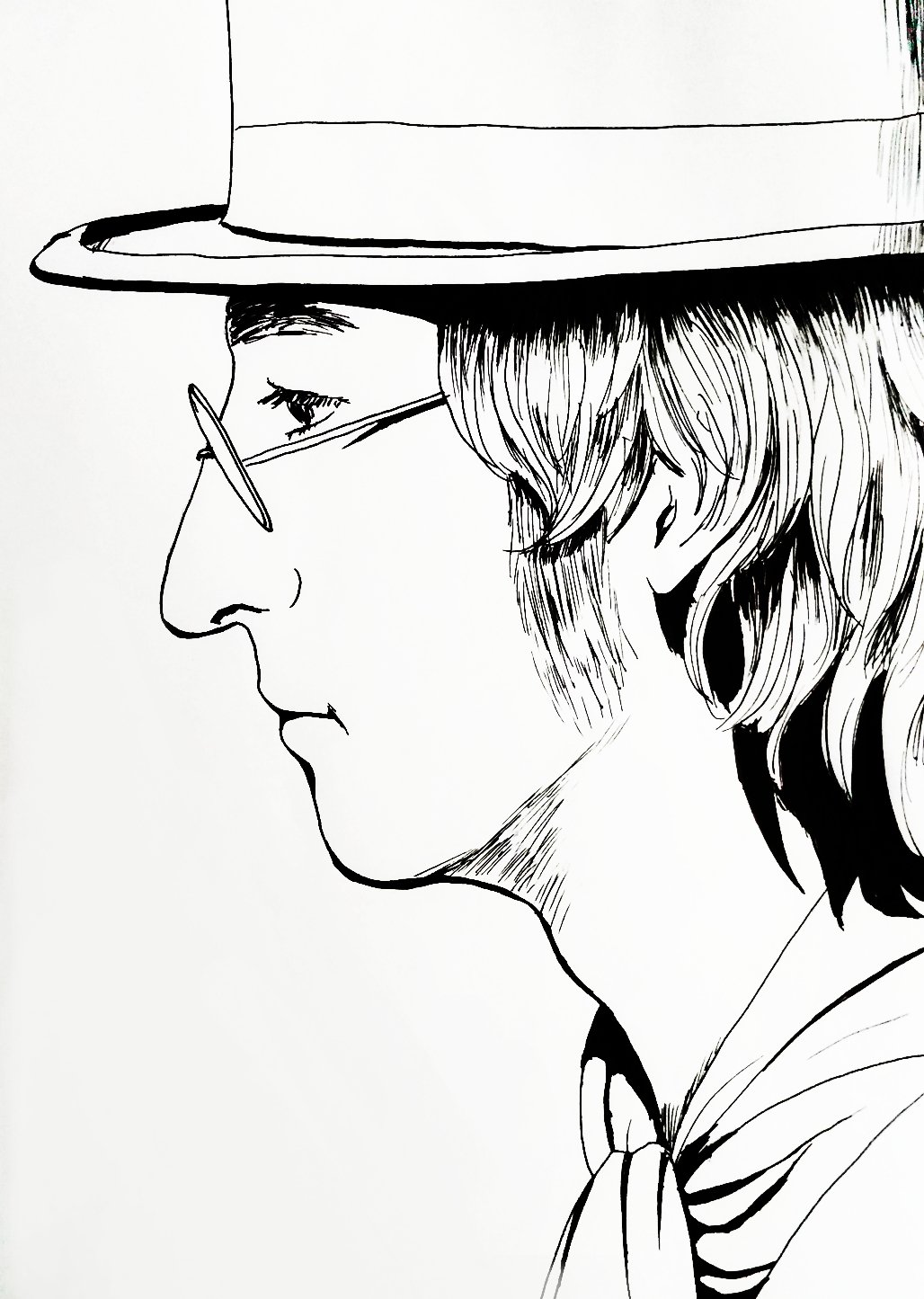 退職社畜 ゾンビ ジョン レノン かなりお気に入りなので再掲 ジョン レノン ジョンレノン Johnlennon ビートルズ Thebeatles イラスト イラストレーション Illustration イラスト好きさんと繋がりたい 万年筆 万年筆 イラスト部 似顔絵 Art