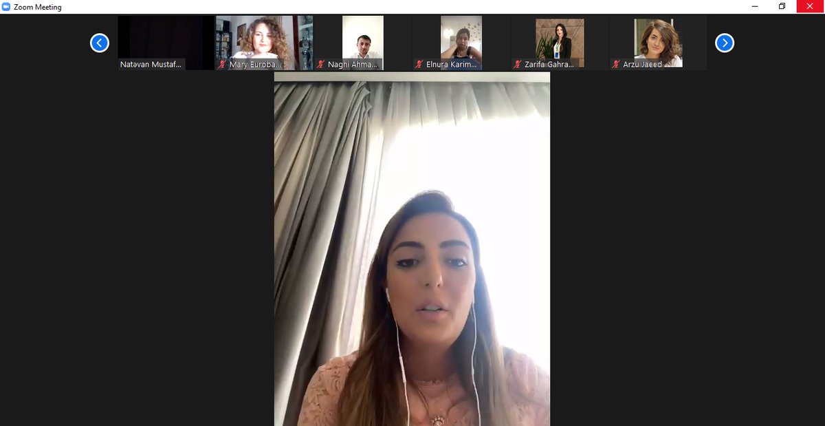 greatsilkway's tweet photo. President @aytan_aliyeva_ informed about the aim&objectives of the conference, then @KonulNurullayev Member of Azerbaijani Parliament performed on the topic of the "The role of Azerbaijan on International Peacekeeping and Security". #gswiyu #gswyouth #InternationalYouthDay2020 https://t.co/cXmp0w4KAs