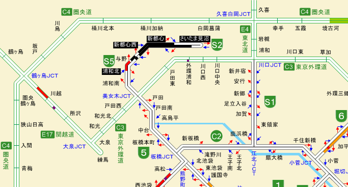 首都高速埼玉新都心線 通行止に関する今日 現在 リアルタイム最新情報 ナウティス