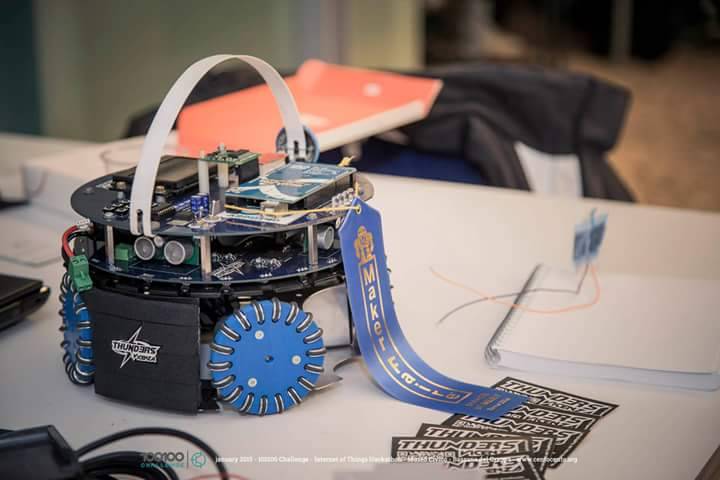 Our #ThunderRobot was designed for #RoboCup and it mounts our omni wheels!😉⚡⚡⚡ vicenzathunders.com/thunderrobot