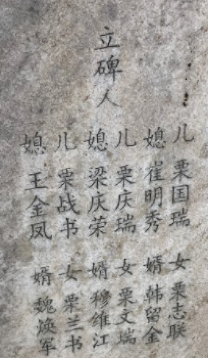 So  @suilee set off for the Li family ancestral home in the mountains of western Hebei province, to the village of Nangoucun. Distant relatives weren't helpful (they are often chatty, but Li is VERY senior), but sure enough, there was the tombstone. (9/x)