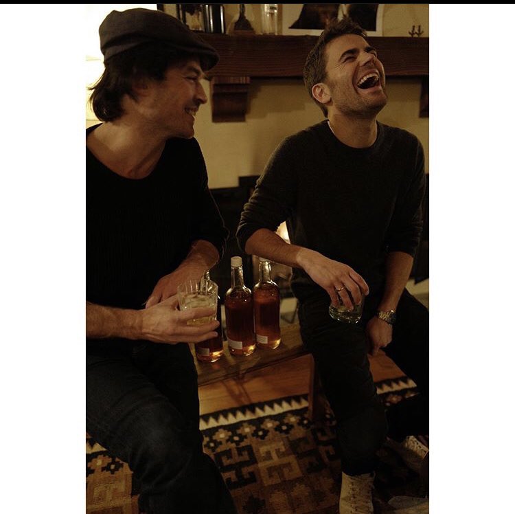 marita_loz's tweet photo. it’s a pleasure look these guys together @iansomerhalder @paulwesley #ForeverTVD #DamonandStefan #hellobroters https://t.co/62TCFmkb23