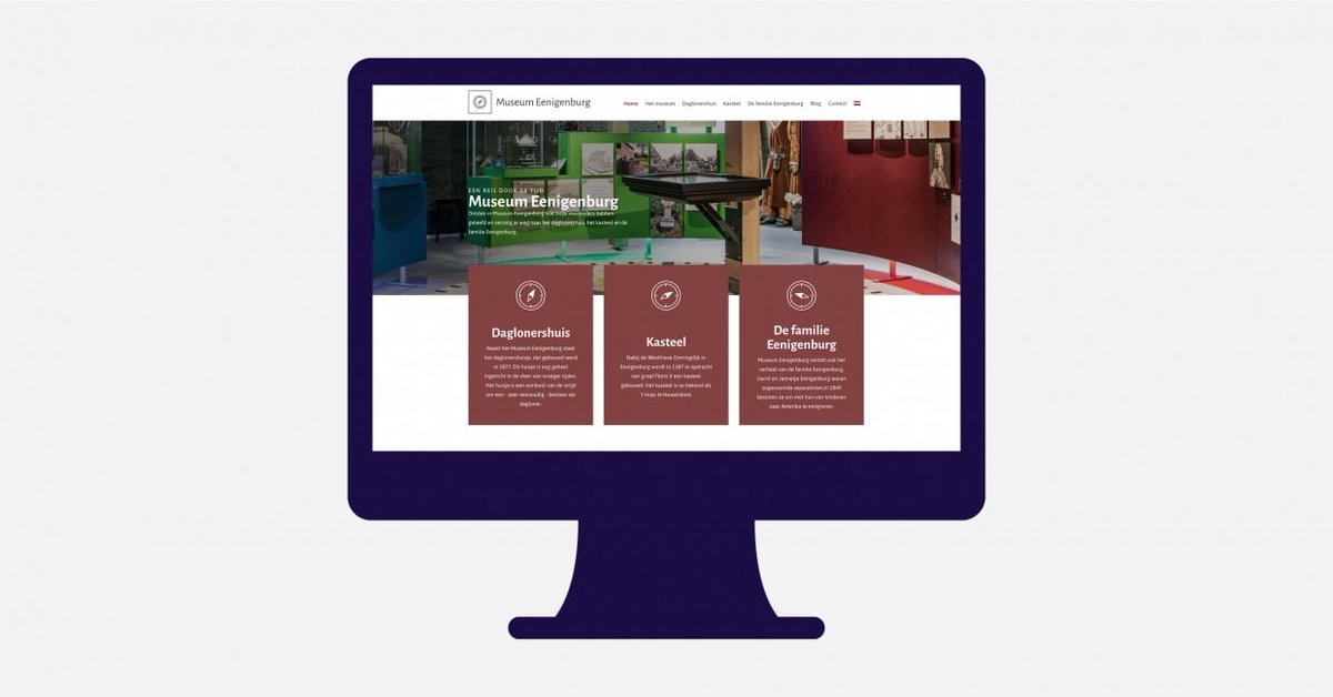 Museum Eenigenburg

Wij hebben voor alle musea in de regio Schagen en omstreken een mooi portaal gemaakt museaschagen.nl. Bij het bouwen van het portaal, werden ook de websites 

studioviv.nl/museum-eenigen…

#advies #fotografie #huisstijl #logo #websiteontwerp #Website