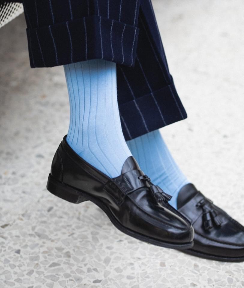 Very excited for this upcoming collaboration between our friends @richardbiedul and @josephcheaney - Coming Autumn/Winter 2020 

Socks: Pantherella 'Pembrey' Sea Island Cotton 

📸 by <a href="/olvh/">OLVH Brugge</a> 

#cheaney #cheaneyshoes #madeinengland #richardbiedulxcheaney #richardbiedul #socks