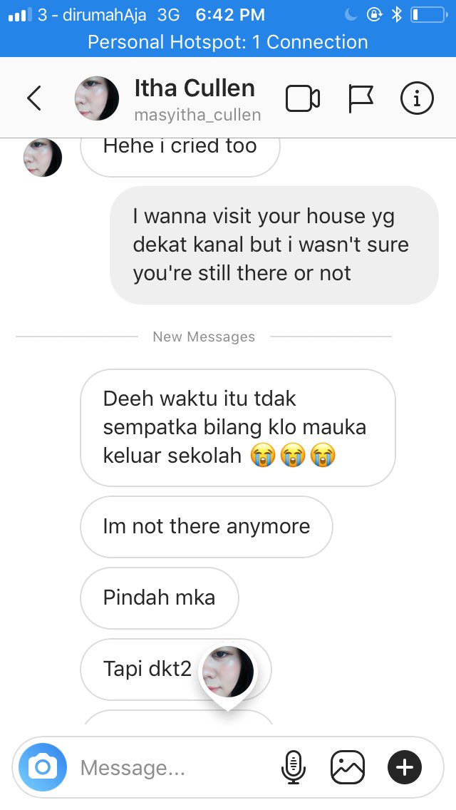 And we chat !!!!! Huhuhu am i dreaming?!