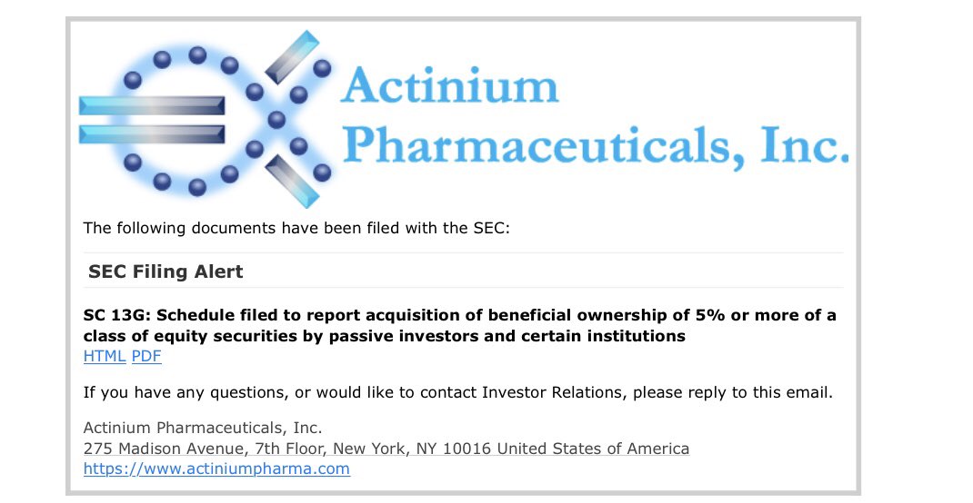Entretis1's tweet photo. $ATNM https://t.co/115EzZWG9S