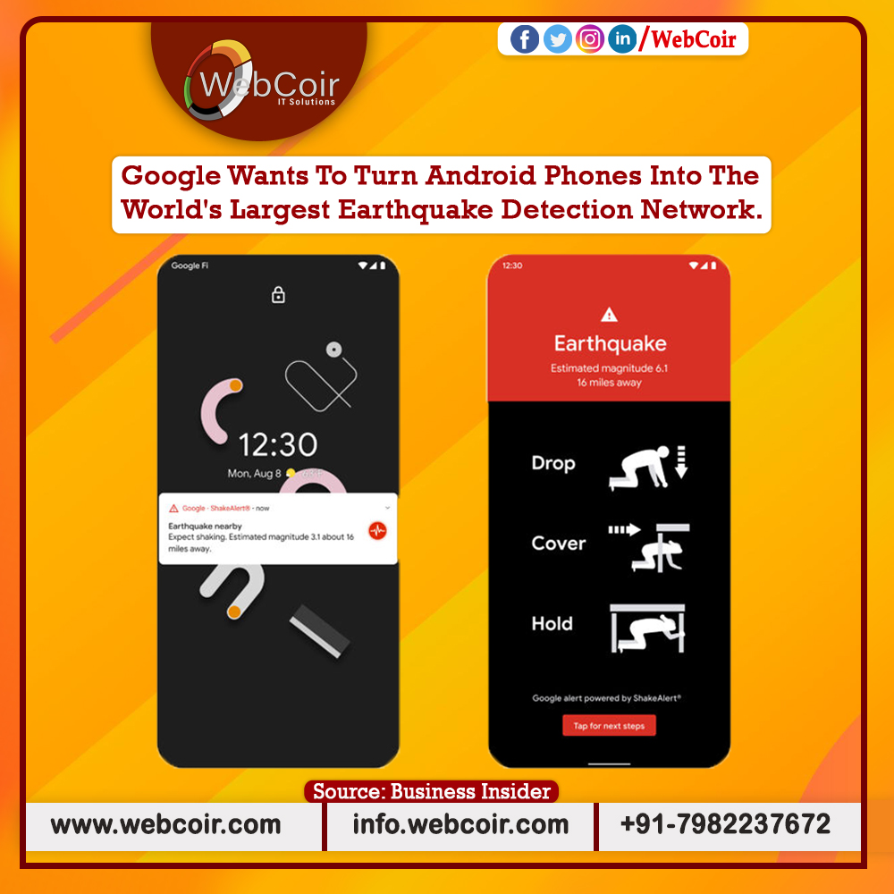 webcoir's tweet photo. Earthquake detection and early alerts now on your Android Phone.📲
#EarthquakeEarlyWarning #earthquakes #earthquake #AndroidDev #androidapp #androidsetup #technews #technewsapp #technologynews #android #webcoir https://t.co/4124Wd7mzt