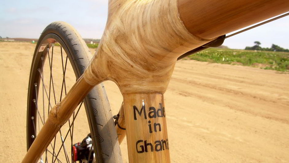 News_In__Brief's tweet photo. Meet Bernice Dapaah, the Ghanaian woman building bikes from bamboo.
Her company, the Ghana Bamboo Bikes Initiative, is a social enterprise that employs most women to build bicycles from bamboo.
For every bamboo plant that falls to make a bike, the company plants 10 more. #copied https://t.co/4JDUoARdX9