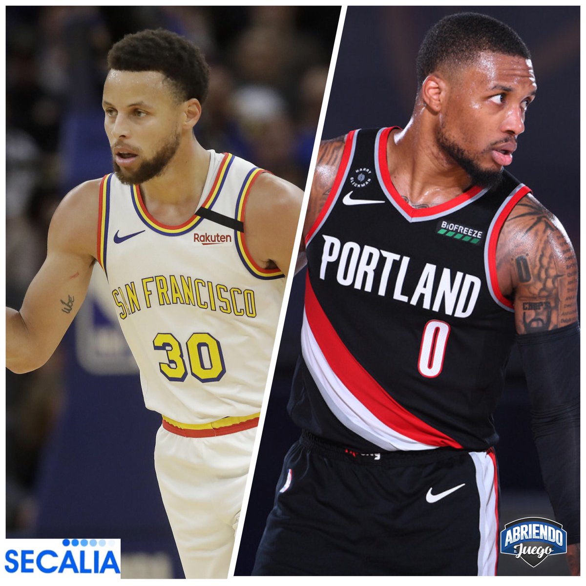 AbriendoSports's tweet photo. Si eres gerente y tienes que seleccionar a uno para tu franquicia por los proximos 5 años:

A quien eliges? A Stephen Curry o a Dame Lilliard ?! 🏀

#AbriendoElGerente @secaliard #AbriendoElJuego https://t.co/BMbtPo0a35