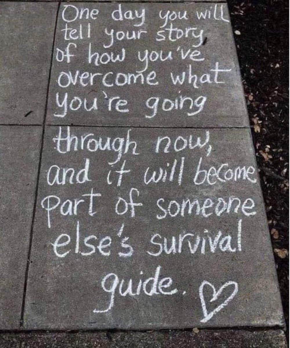 One day you will tell your story ..