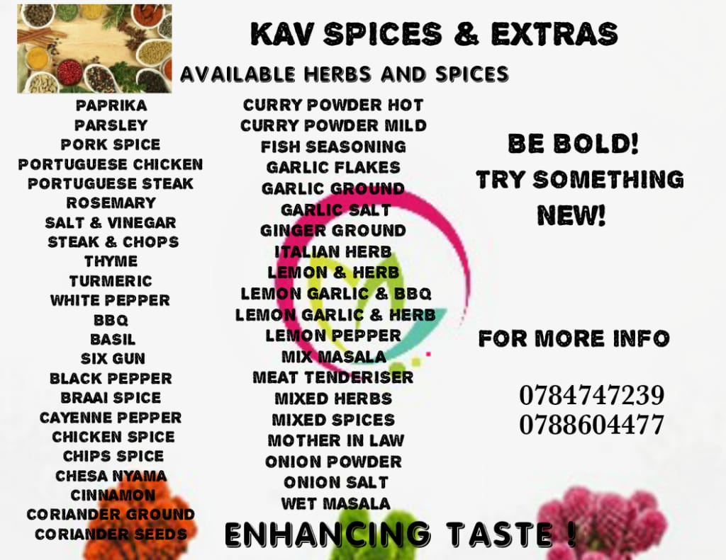mgcinak's tweet photo. @akreana_ Hei Guys
Ke jewa ke gore
I am selling Variety of Spices & Herbs for
💸R10.00 per 50g & R15.00 per 100g
☎For orders DM/contact 0788604477
🚛We do deliver
📌Clayville
Ke kopa your support guys
#KAVSPICES&EXTRAS https://t.co/dXYzQUSTdt