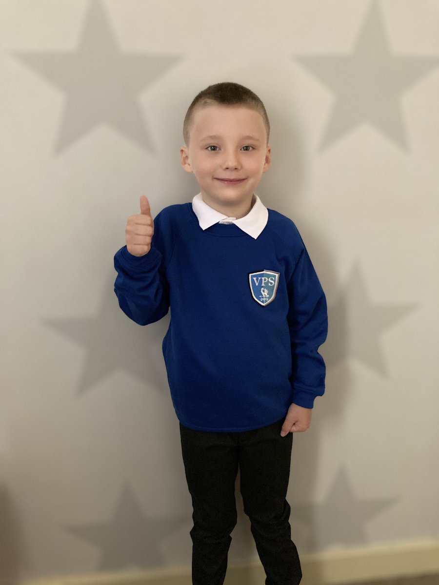 Very excited for his first day back. <a href="/MrsMizonVPS/">Mrs Mizon VPS</a> <a href="/MrsMilne2/">Mrs Milne</a> <a href="/VictoriaPrimSch/">Victoria Primary</a>