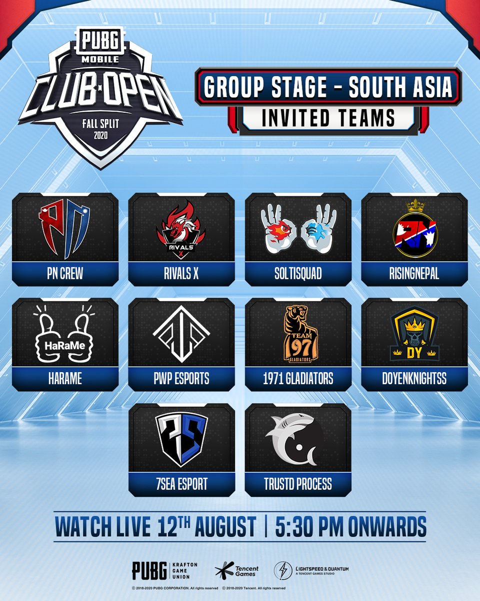 pubg mobile esports on twitter the invited teams of the pubg mobile club open fall split 2020 pmco india south asia pakistan watch the action live https t co igiahr7jbo https t co ekdjfocamd https t co rgegn6fg9q https t co