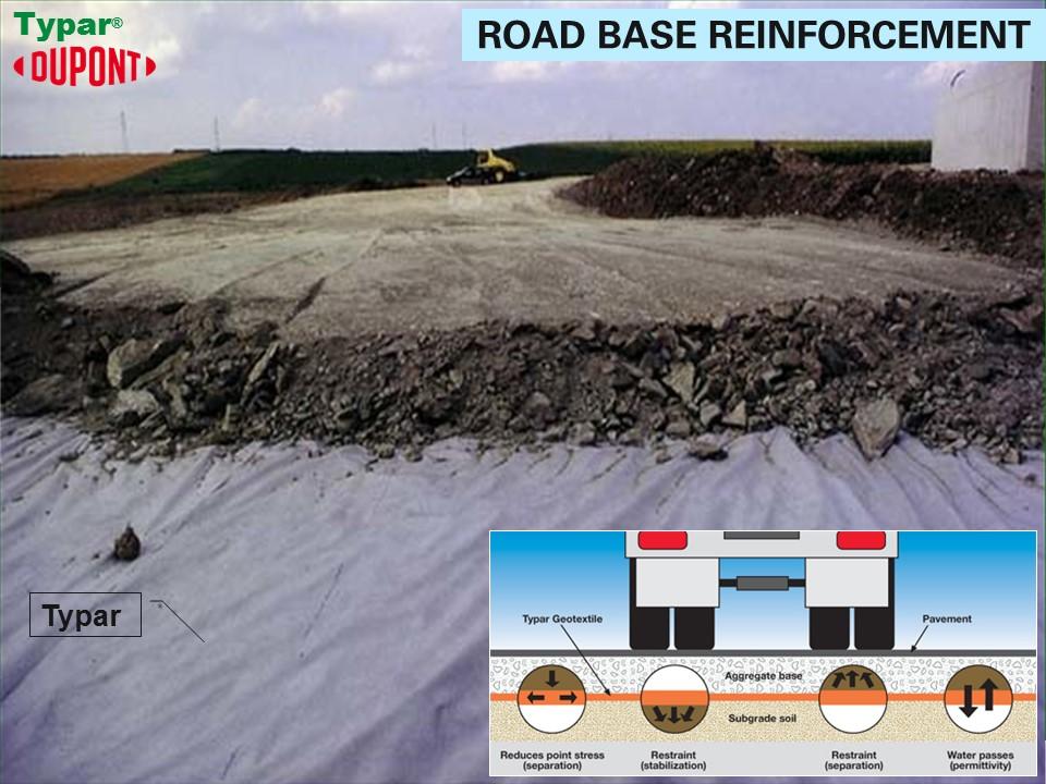MatrixxCompany's tweet photo. Reduces #road #rutting due to overloading and weak sub-grade. #Typar  meets all the requirements of NHA (National Highway Authority) specification for #Geotextile. https://t.co/dek8FTaHdp