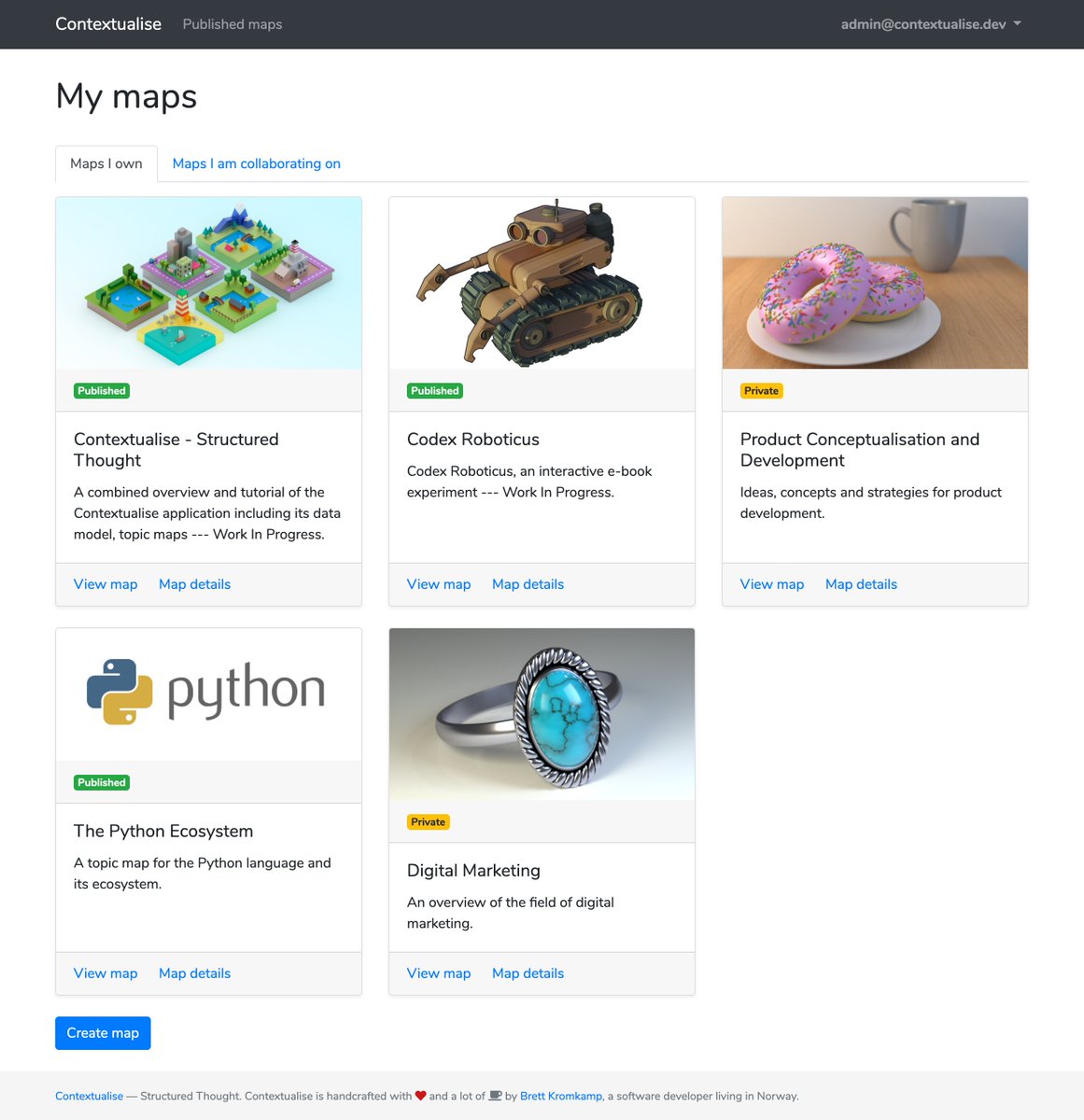 brettkromkamp's tweet photo. My current set of topic maps in Contextualise #contextualise #knowledgemanagement #semanticmodeling #km #knowledgegraph #structuredthought #thinking https://t.co/C8ex99qekt