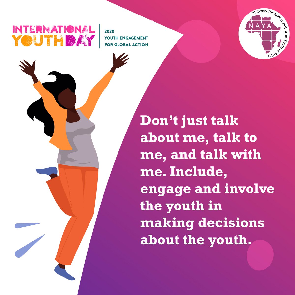 beverly_nkirote's tweet photo. As we celebrate this year’s International Youth Day, May We always be remind as Young People in our Diversities of Our Role, to ALWAYS ensure We are Meaningfully engaged at all levels and that WE Can be the Change We Want to see ✊
Happy #IYD2020KE #NAYAVoices @NAYAKenya @rhnkorg https://t.co/mgHzAzdNO6