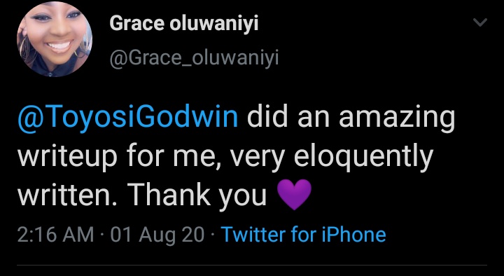 ToyosiGodwin's tweet photo. Good morning Twitter, 

My name is Toyosi, and basically, I write. I can help you take care of your writings hassles. Whatever it is, send a dm, and let's get it done for a fee. Launching my writing team soon ✊🏾. 

This is my hustle. Please retweet. https://t.co/nCSkzd7Mko