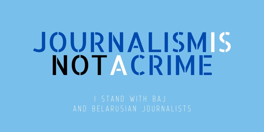 efjeurope's tweet photo. We invite all journalists' unions and associations to show support to @baj_by and Belarusian journalists. I stand with #Belarus. https://t.co/L380TK66aV