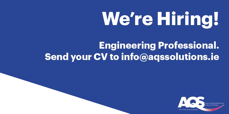 AQSSolutions's tweet photo. We're hiring!

If you are 
-Enthusiastic
-Experienced in AutoCAD
-Hold a full and clean "B" licence.

Apply online or send your CV to info@AQSSolutions.ie 

https://t.co/6yEoqm8IT3 https://t.co/rJ3pkUYcQb