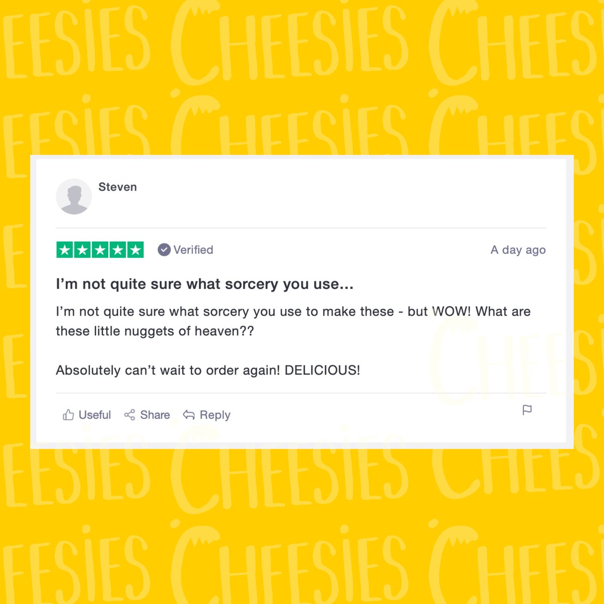 SnackCheesies's tweet photo. ✅ CHEESIES X TRUSTPILOT ✅
In a very short space of time, we've racked up nearly 400 reviews on @Trustpilot, and now have an 'excellent' score with a 4.8* rating. Not bad right?
#Cheesies #cheesesnack #newsnack #trustpilot #ketosnack #GFsnack https://t.co/364DxvsRpS