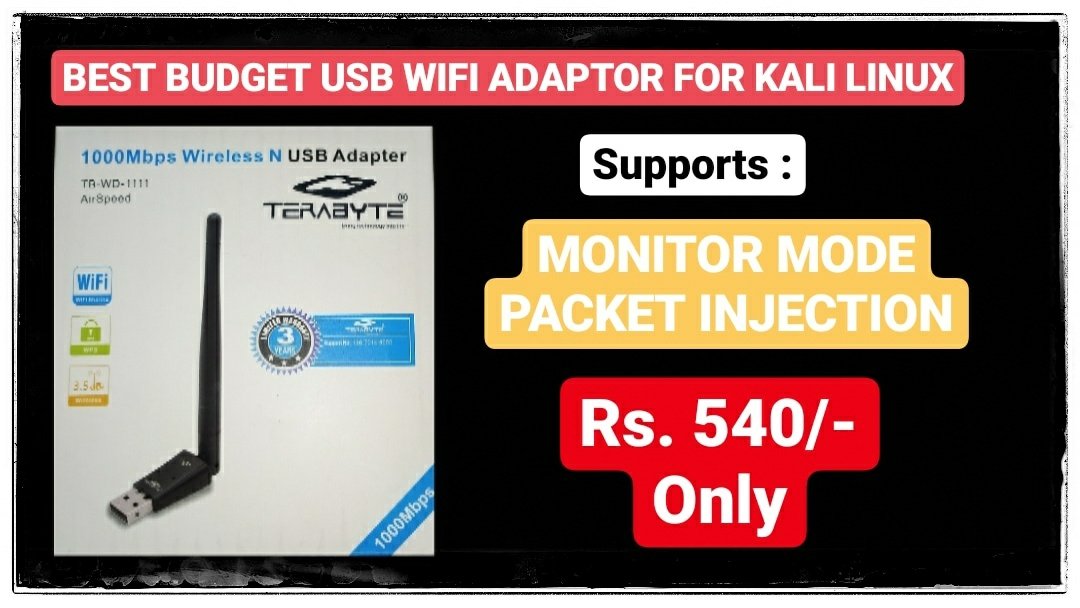 techyrators's tweet image. New video out on unboxing of terabyte usb wifi adaptor go watch...
Link in bio
#kalilinux #hackingtools #wifiadapter #monitormode #packetinjection