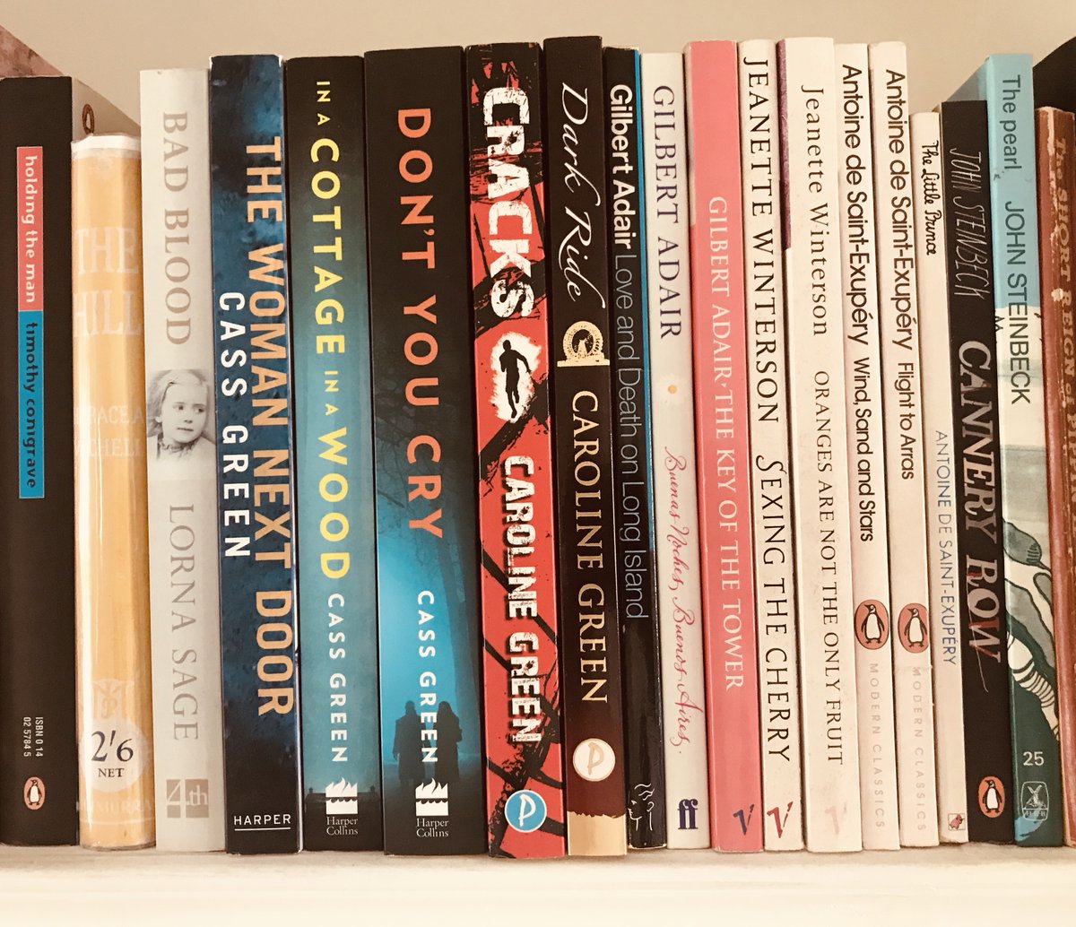 allaboutmayetml's tweet photo. As you see, I have quite a few of Cass Green's superb psychological thrillers on my shelves - I thoroughly recommend them. #InACottageInAWood is particularly - & chillingly - absorbing I thought. (2/2) https://t.co/8L5yn4v1ou