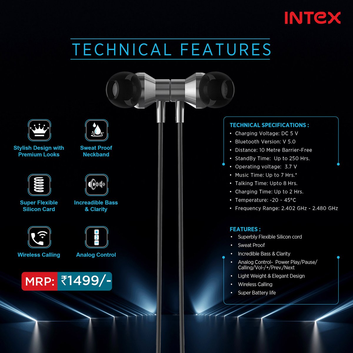 IntexBrand's tweet photo. A neckband that won't restrict you anymore. #MusiqueFlexi is super flexible and you can store it how you like!
Head to your nearest #Intex retail store to shop now.
#IntexTechnologies #technology #technologyofindia #Lifestyle #TrendUpdates #LatestInTech #NewLaunch https://t.co/dvW2qSNA7s