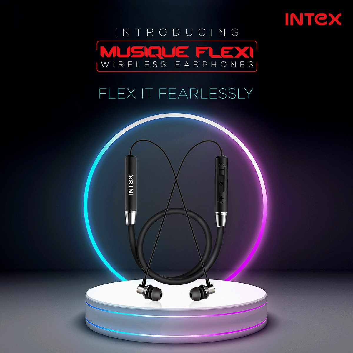IntexBrand's tweet photo. A neckband that won't restrict you anymore. #MusiqueFlexi is super flexible and you can store it how you like!
Head to your nearest #Intex retail store to shop now.
#IntexTechnologies #technology #technologyofindia #Lifestyle #TrendUpdates #LatestInTech #NewLaunch https://t.co/dvW2qSNA7s