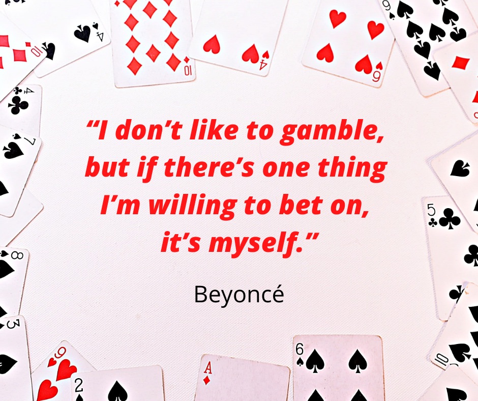 DivaEnergy's tweet photo. #WednesdayWisdom 

#Beyoncé on gambling 

#DailyDiva #Inspiration #DivaInspiration #InspirationalQuote #Diva #BigDivaEnergy #HumpDay #YouGotThis #Wisdom #DivaWisdom #DailyInspiration #BigDivaEnergyPod #Podcast #Divas #EmbraceYourInnerDiva #Comedy #ComedyPodcast #InvestInYourself https://t.co/Z6NDY5rAlw