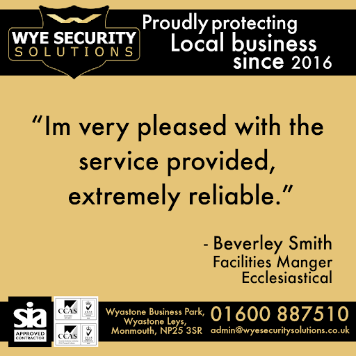 You want to know that when your alarm is triggered that someone is going to get there fast! Wye Security Solutions have teams deployed in Monmouth and Gloucester, meaning we can get to call outs when you need us. 

Call us for more information. 
01600 887510 #Security #RossonWye