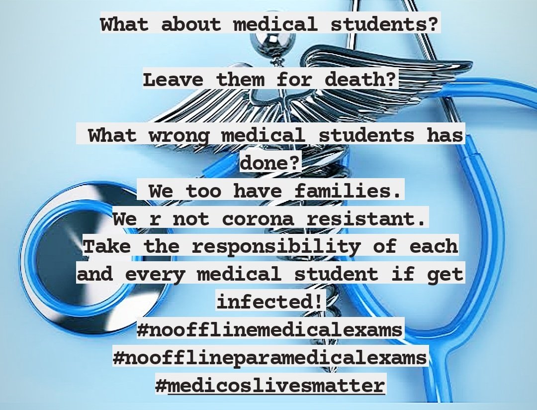 _Mitwa_'s tweet photo. #noofflinemedicalexams 
#noofflineparamedicalexams
@narendramodi @DrRPNishank @imBhupendrasinh @vijayrupanibjp @CMOGuj @JayantiRavi @Mahipalsinh_INC @golanihemant
@abpasmitatv @VtvGujarati @Zee24Kalak
@ThakrarDixit @NiyatiMIRROR
@ndtv @nidhiindiatv
@the_hindu 
@htTweets
@TimesNow https://t.co/1aNqEEeLc7