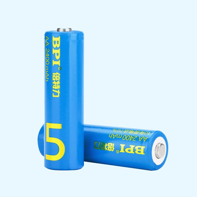 BPI Super Low Self-discharge Ni-MH Rechargeable Battery AA 2400mAh with 70% Power After 10 Years‘ Storage
Various models: A,AA, AAA, AAAA, AAAAA, SC, C, D, F, 9V