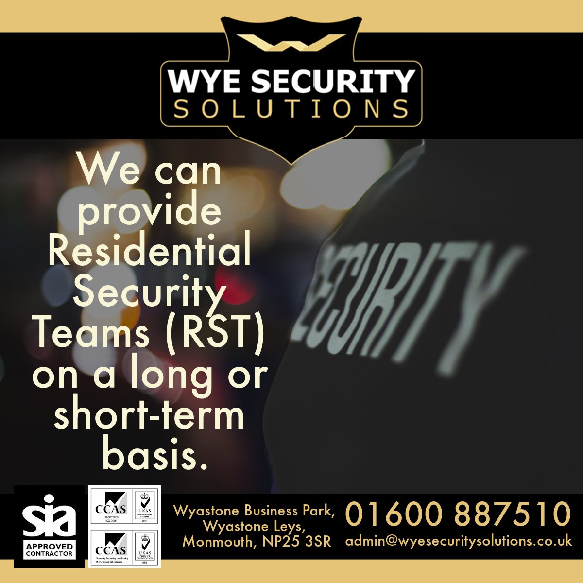 Manned security guarding can help to prevent criminal activity such as burglaries, tool theft or break-ins targeting residential or commercial premises. 
WSS provides manned security guarding services for building sites, offices and hotel receptions. 
#HerefordHour #Security