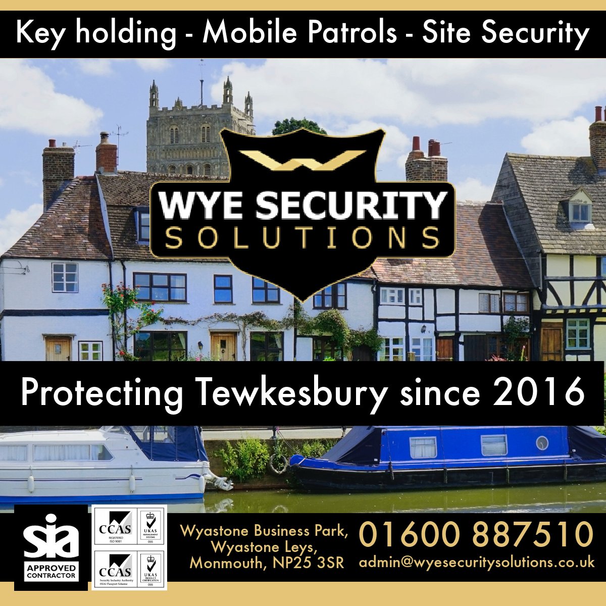 We’re proud to have been providing security services to Tewkesbury residents and businesses since 2016. 

If you work or live in Tewkesbury and would like a quote for keyholding, alarm response or mobile patrols then give us a call.
01600 887510
#Tewkesbury #Security #Keyholding