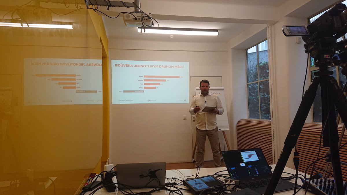 KrivskyMartin's tweet image. Téměř polovina respondentů důvěřuje rádiu jako zdroji informací... #amidigitalindex