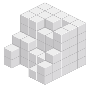 Petit programme pour générer des amoncellements de cubes pour travailler la vision spatiale.(blog enseignant des maths) mathix.org/linux/archives…