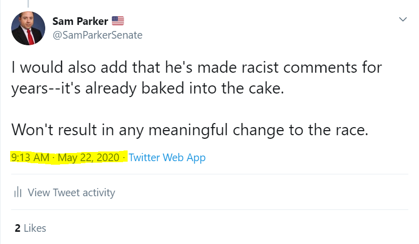 2. Joe Biden's racism is baked into the cake. Y'all can stop wasting your breath on it.