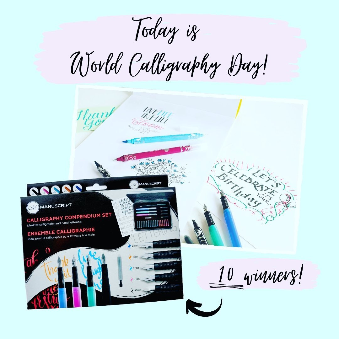 Let's Make Cards (@lmc_mag) on Twitter photo Celebrate World Calligraphy Day by entering Crafts Beautiful's giveaway at instagram.com/p/CDyERUvpYPg/. You could win one of ten Calligraphy Compendium Sets from <a href="/manuscriptpenco/">Manuscript Pen Co.</a> worth £24.99 each!
#worldcalligraphyday #calligraphy #giveaway #winwinwin #instagiveaway Celebrate World Calligraphy Day by entering Crafts Beautiful's giveaway at instagram.com/p/CDyERUvpYPg/. You could win one of ten Calligraphy Compendium Sets from <a href="/manuscriptpenco/">Manuscript Pen Co.</a> worth £24.99 each!
#worldcalligraphyday #calligraphy #giveaway #winwinwin #instagiveaway