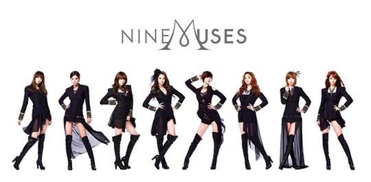 3. The third lineup. Kyungri is added, this picture is from the News era. The song Ticket is also released by this lineup.