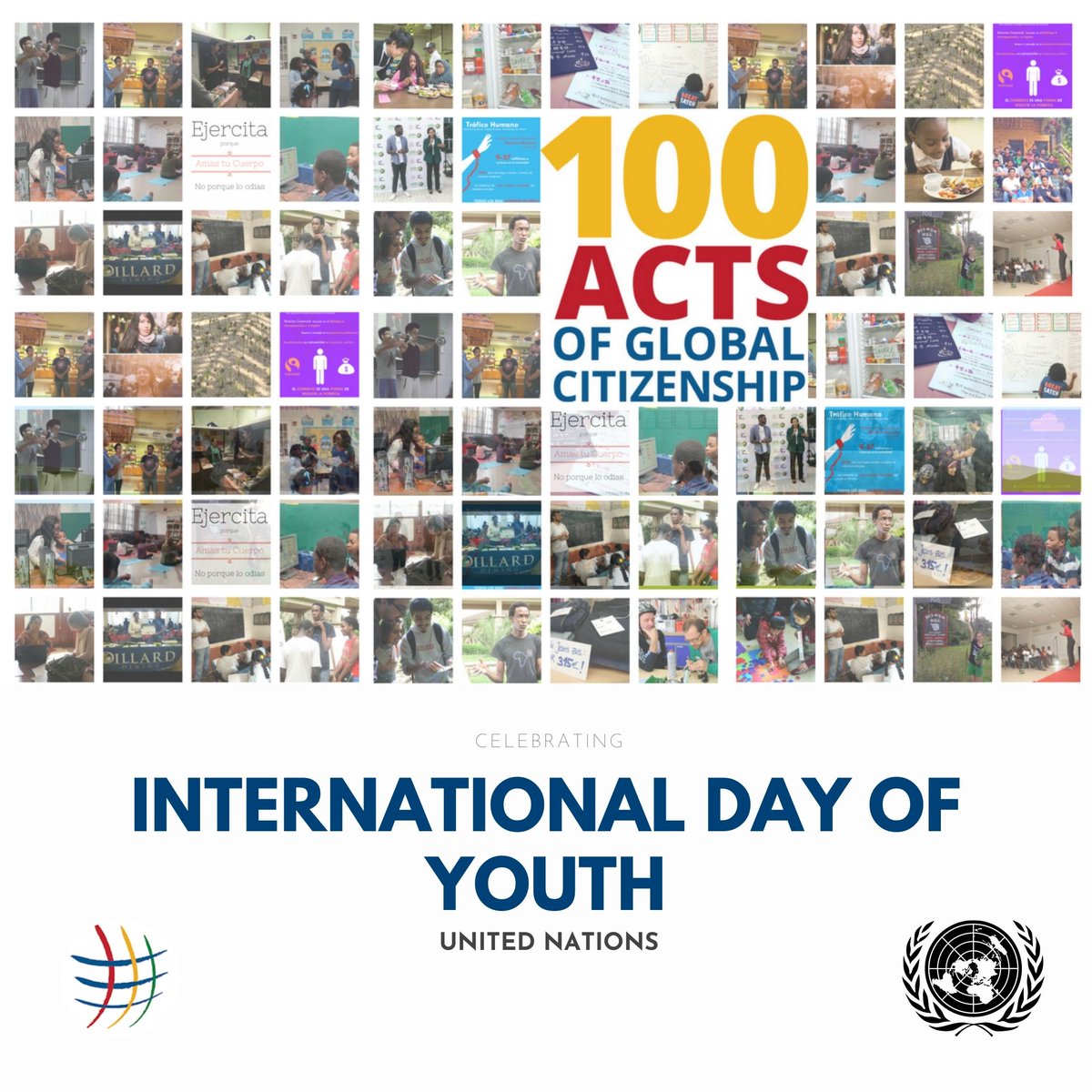 Today we call for "#Youth #Engagement for #Global #Action" with our #ActsOfGlobalCitizenship 

Engagement at the #local/community, #national  (formulation of #laws, #policies, and their #implementation); and, the #global level.

#DeepCollaborations #PowerfulActions