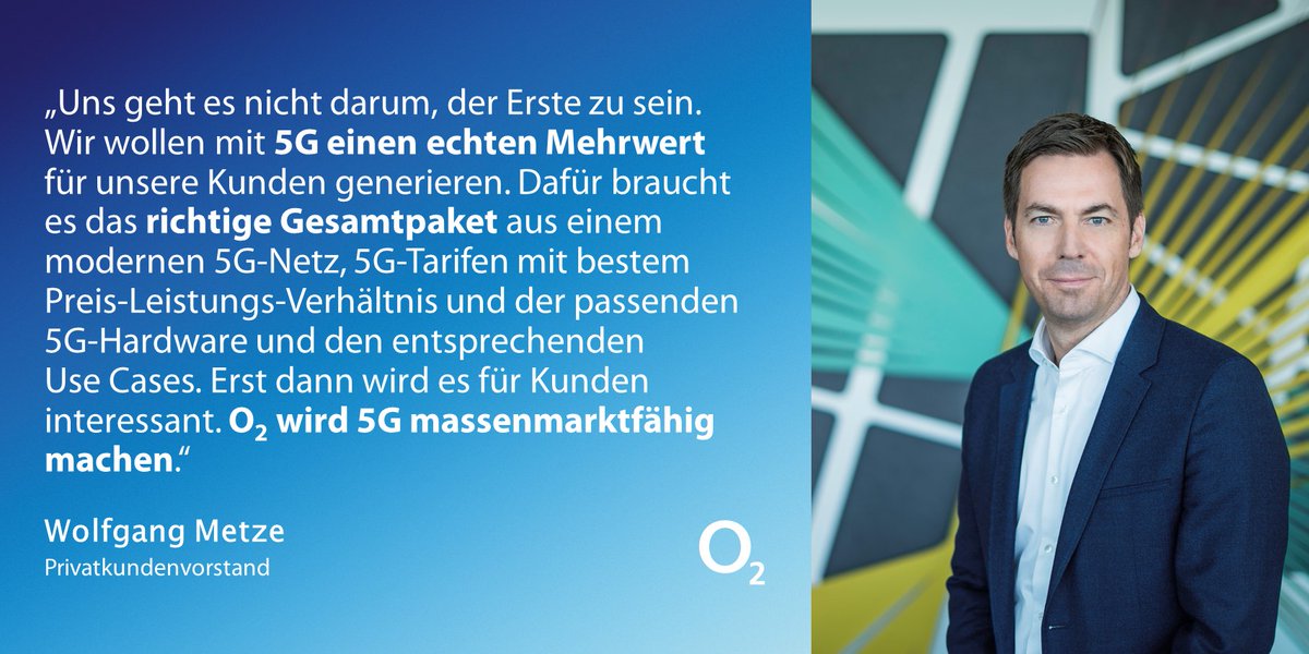telefonica_de's tweet photo. .@o2de bietet innovative Angebote zum bezahlbaren Preis & macht sie der breiten Masse zugänglich. Das war bei den extragroßen #o2Free Datenpaketen 2017 so, hat sich mit den #Unlimited-Tarifen 2019 fortgesetzt – und wird 2020 bei #5G genauso sein. 🎧 https://t.co/leTAhpOj1h https://t.co/8pOdrYMUqC