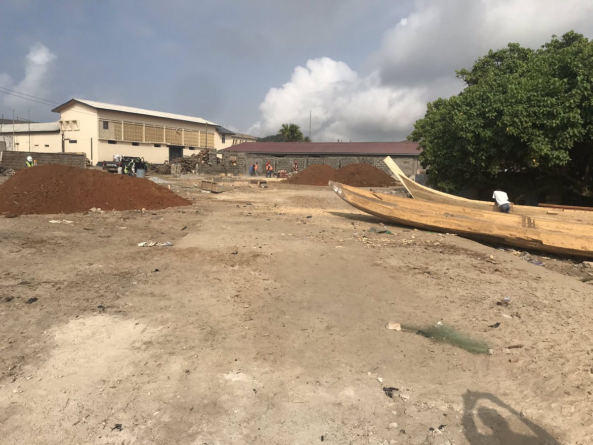 GovAssurance's tweet photo. #GhPromises: Work just begun at the Winneba Fishing Landing Site. The contractors were on site during our visit. The project is part of gov’t assurance to construct 5 fishing landing sites along the coast. https://t.co/5ImqrMS56f